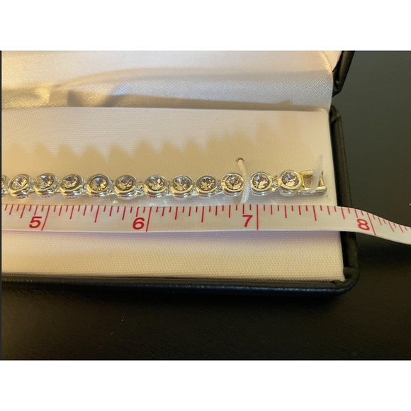 Boxed Faux Stone Tennis Bracelet - Picture 5 of 6